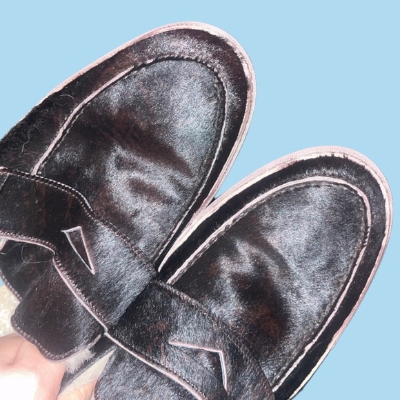 Ross and Snow Matteo Penny Loafer Calf Hair Size 13 - Picture 10 of 15